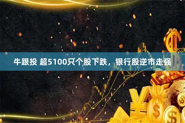 牛跟投 超5100只个股下跌，银行股逆市走强