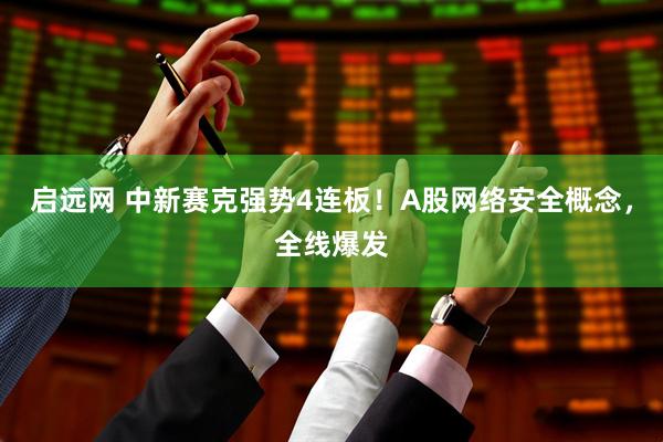 启远网 中新赛克强势4连板！A股网络安全概念，全线爆发